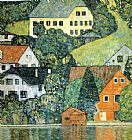 Houses at Unterach on the Attersee by Gustav Klimt